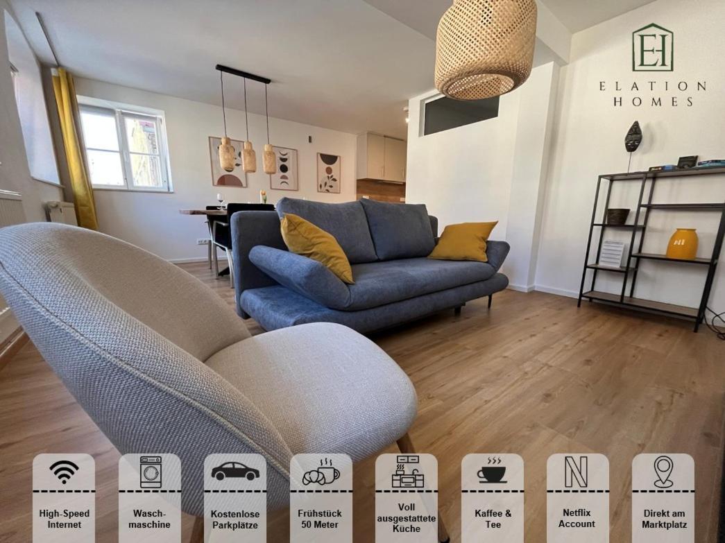 Traumhafte Business & Relax Wohnung Direkt Im Stadtkern Oettingens By Elation Homes Oettingen in Bayern Екстериор снимка